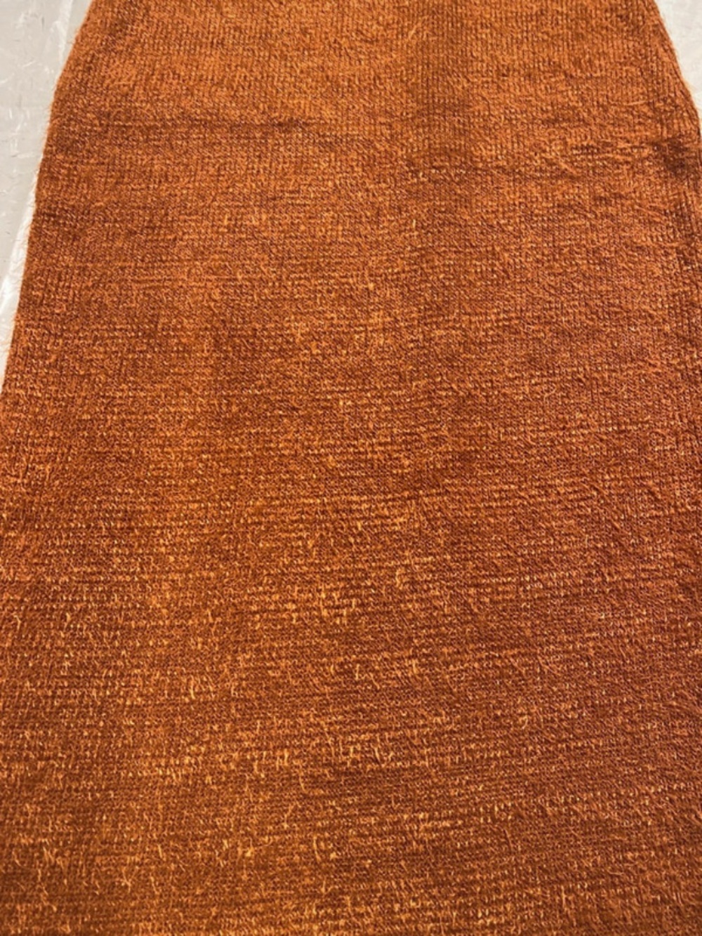 Cider Rust Ribbed Midi Slip Dress - Picture 2 of 4